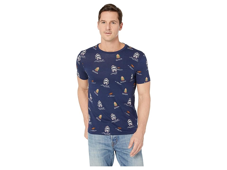 

Polo Ralph Lauren 26/1 Jersey Short Sleeve Custom Slim Fit T-Shirt (Newport Navy) Men's Long Sleeve Pullover
