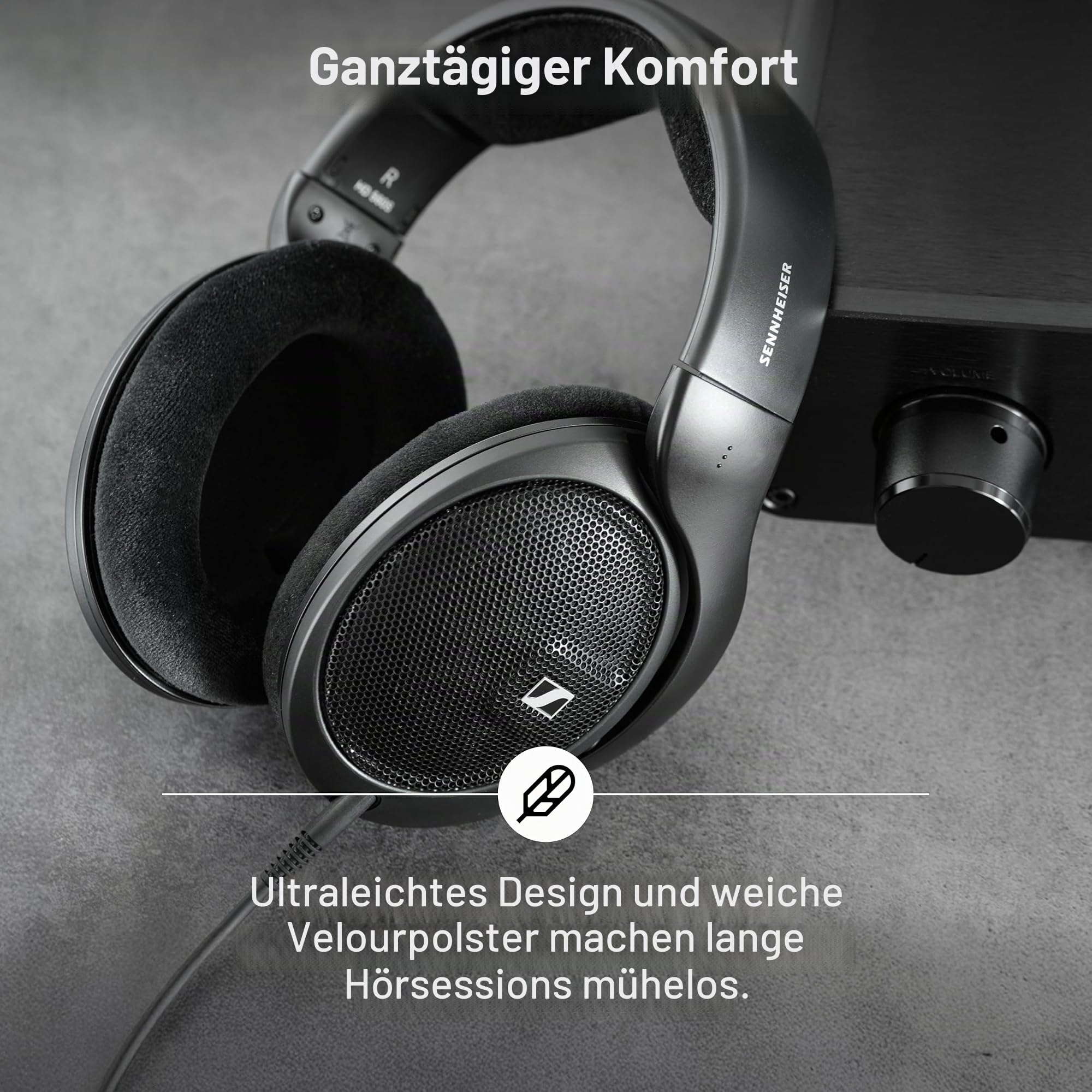 Sennheiser HD 560S, Offener Referenzkopfhörer für Audio-Enthusiasten, Over Ear, Schwarz