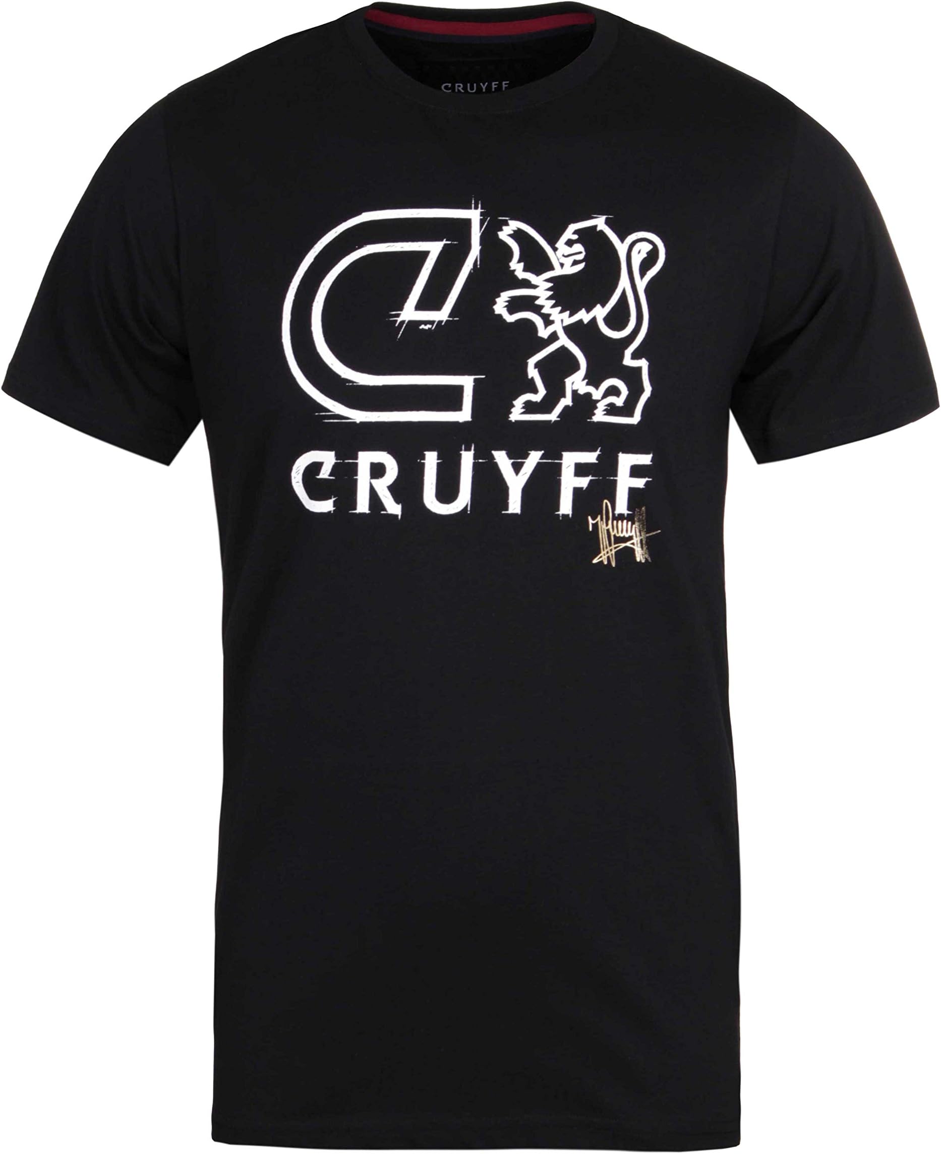 Cruyff Sketch Black Crew Neck T-Shirt