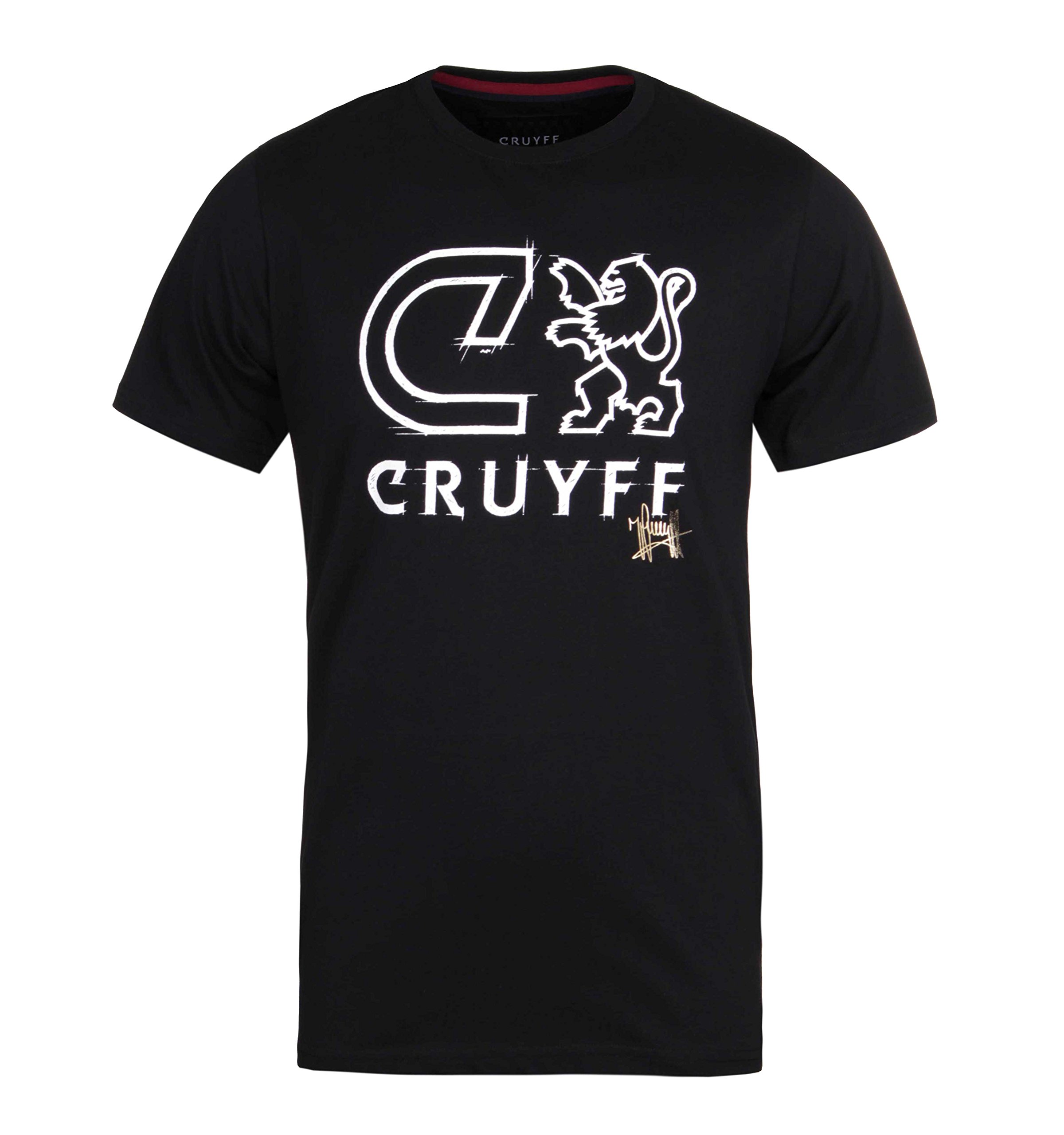 Cruyff Sketch Black Crew Neck T-Shirt