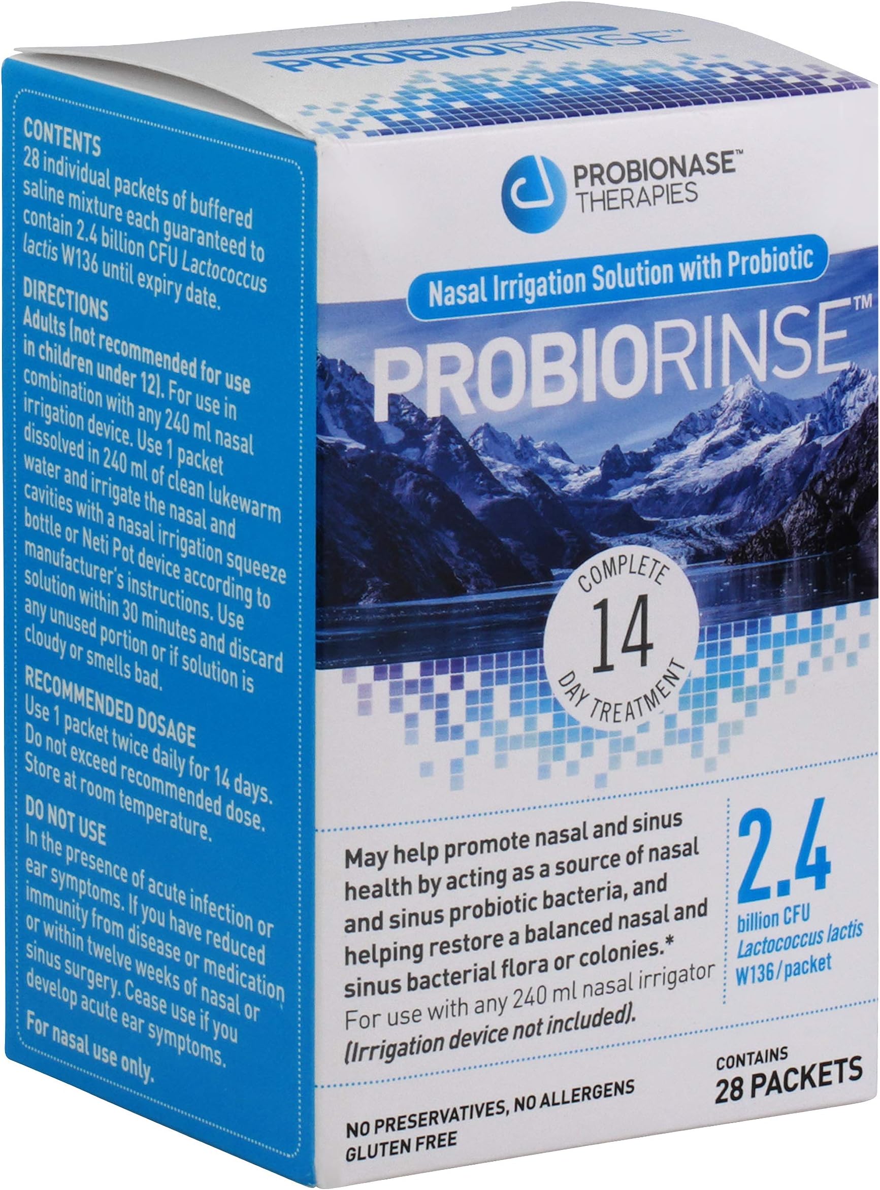 Probiotic Nasal and Sinus Rinse