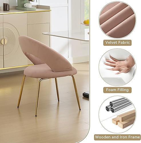 Miniatura 28 de Goujxcy Silla de tocador de piel sintética, silla de escritorio peluda para niñas adolescentes, cómoda silla de tocador de maquillaje, silla de