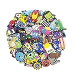 XQUESTION Lot of 25,50,100 Pcs Random PVC Shoe Charms Different Shape Style For Shoe Decorations & Bracelet Wristband…