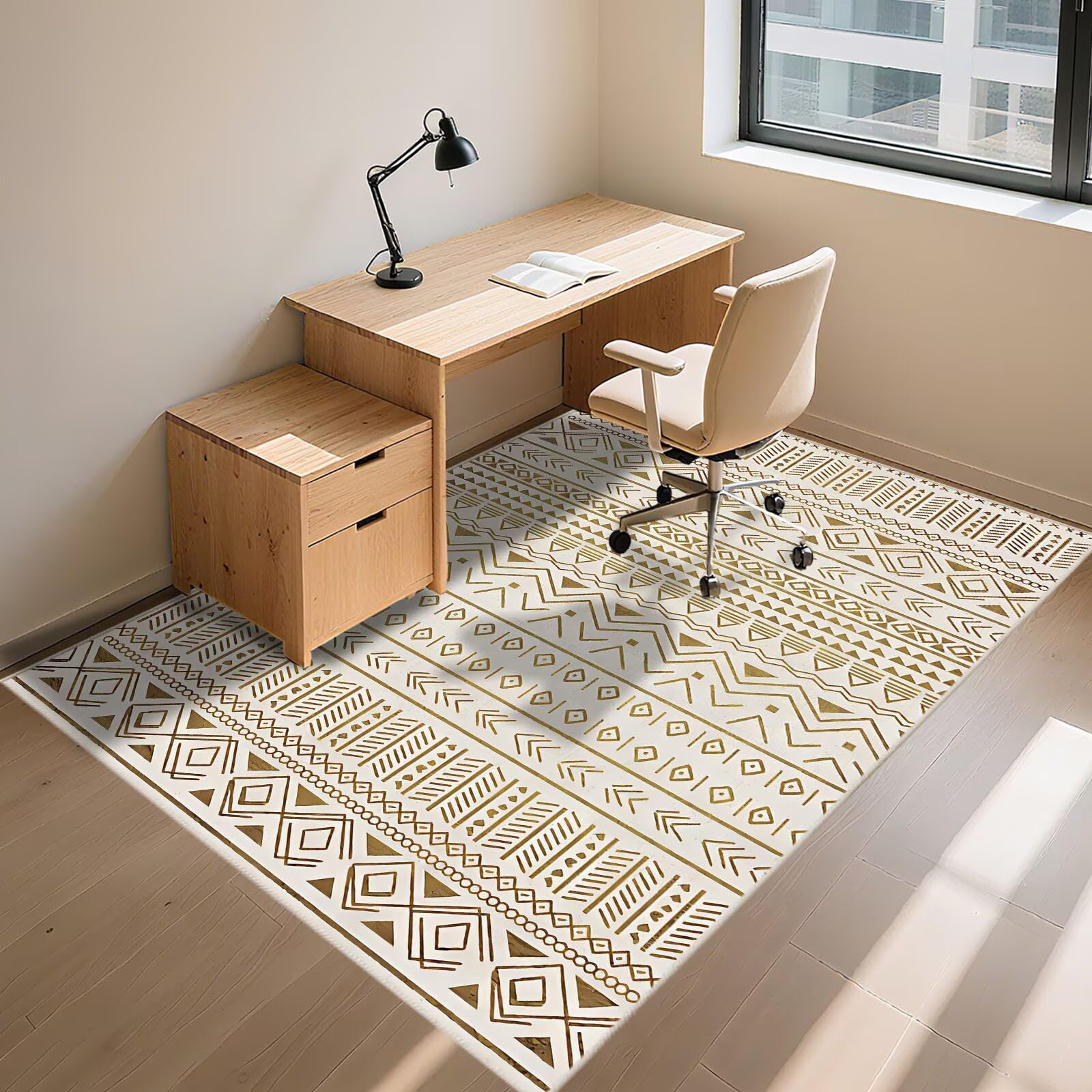 Tapis. Chambre Anti Poussiere Gris Mètre 130x180cm, Fatigue Motif rayé de Style Ethnique Vert pour la à Coucher Salon