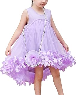 Girls Dress A-line Cute Handbag White Princess Size 5-10 - Buy now