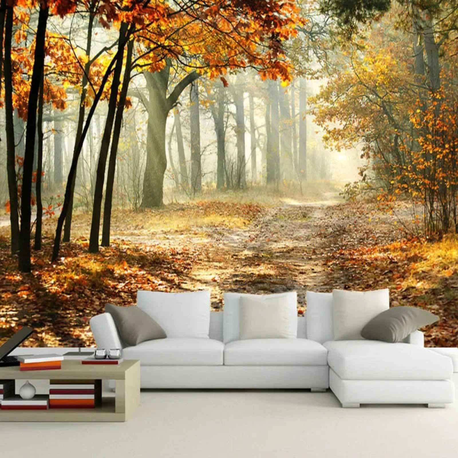 Papier peint mural 3d en soie de haute qualité pour fond de chambre