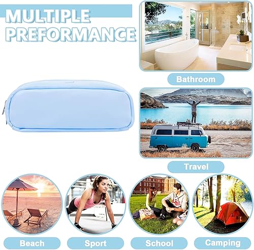 Miniatura 4 de Estuche organizador diario para lentes de contacto, estuche de almacenamiento portátil para lentes de contacto diarias desechables (azul)