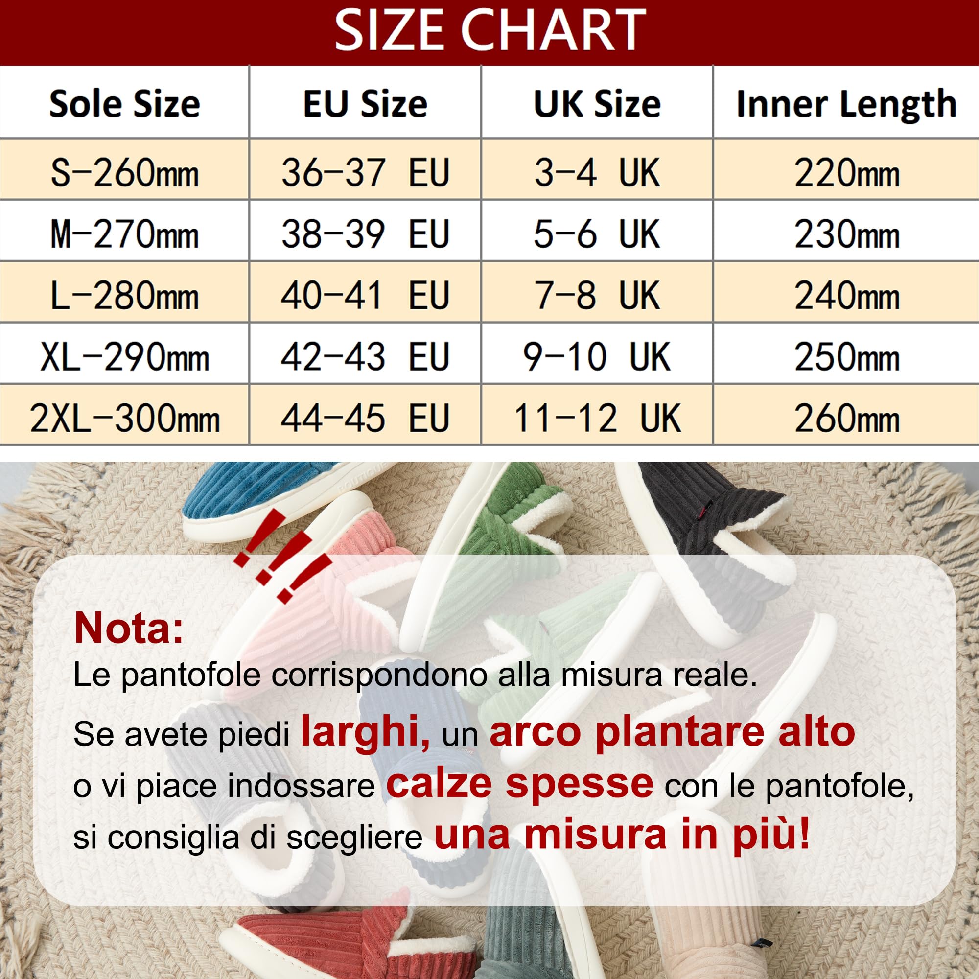 Donpapa Ciabatte Donna Uomo Invernali Pantofole Calde Peluche Chiuse Comode Memory foam Antiscivolo Inverno Scarpe