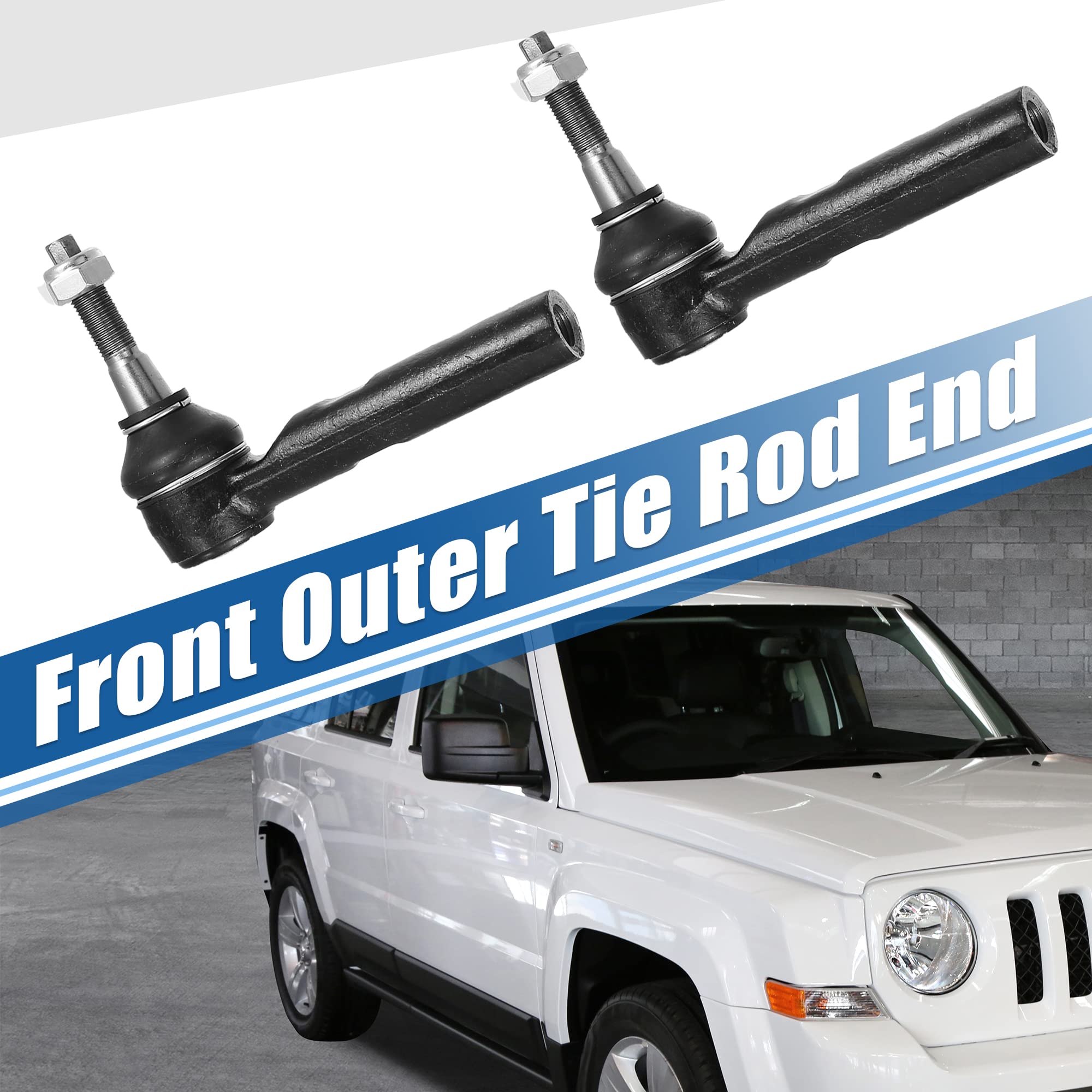 Amazon.com: X AUTOHAUX 2pcs Front Outer Tie Rod End Links ES800408 