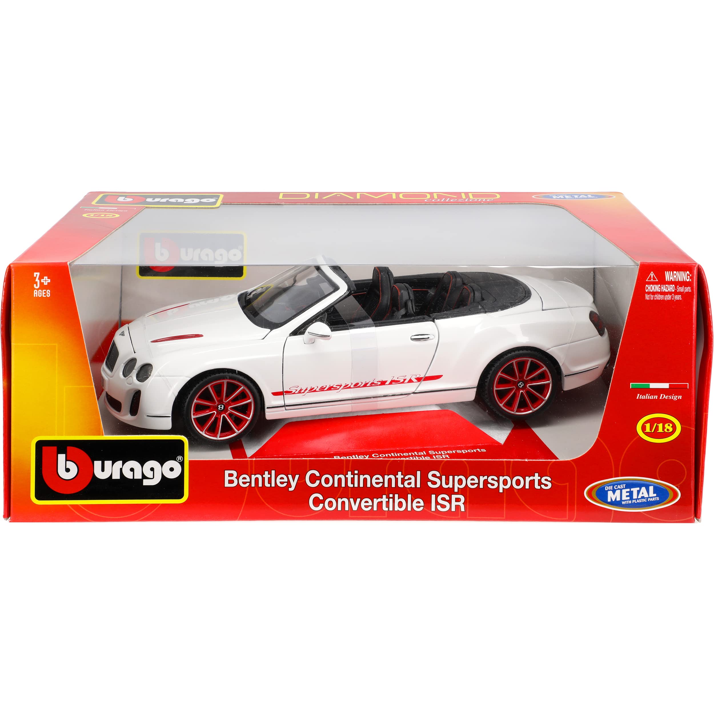 Bburago Bentley Continental SupeRSports Convertible ISR White 2nd