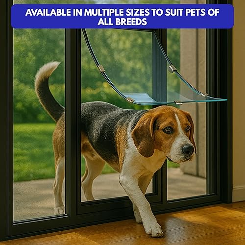 Miniatura 9 de Pantalla universal  Puerta de gato y perro  Se adapta a porches mosquiteros, puertas correderas y ventanas  Instalación en medio de malla  Solapa