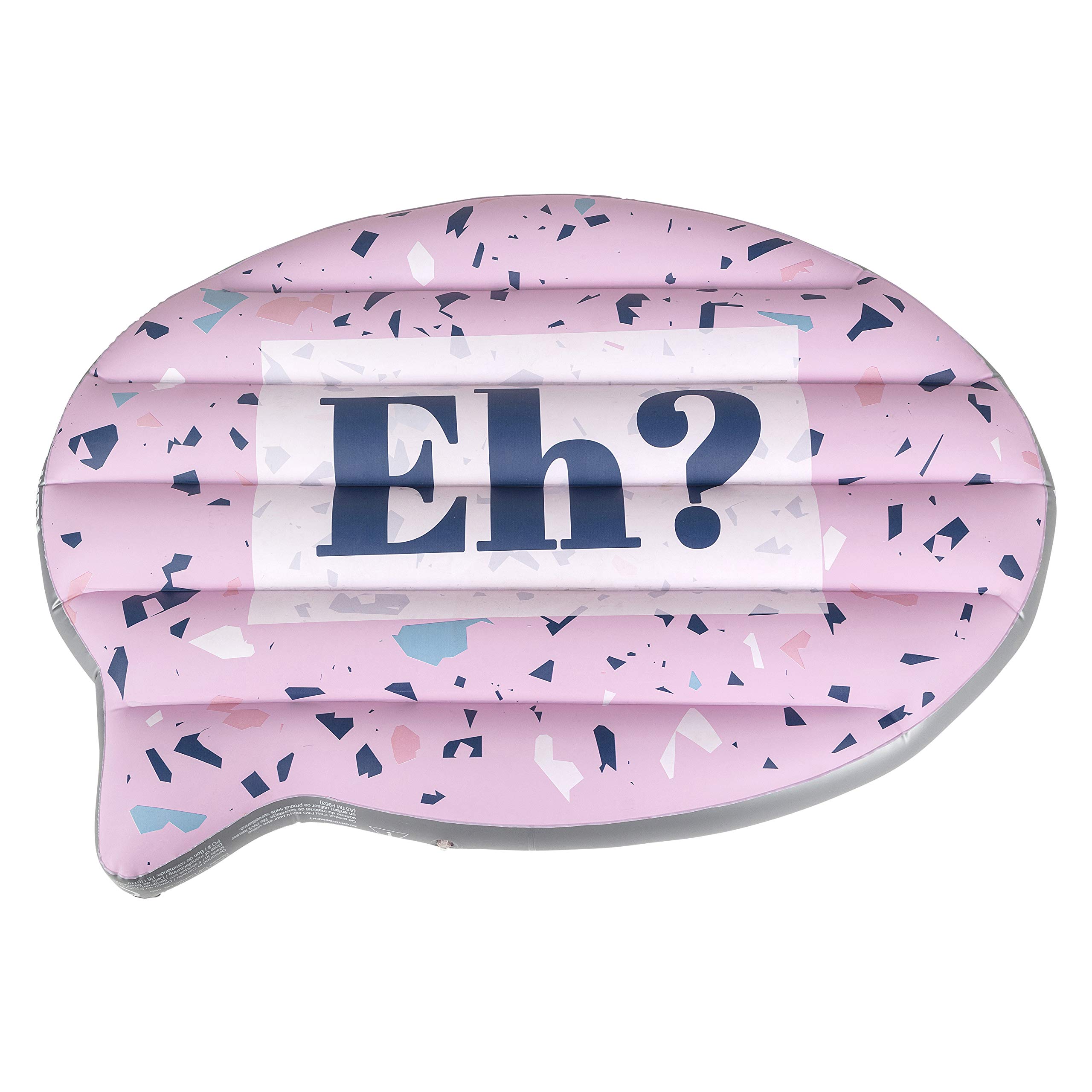 FLOAT-EH Canadian Speech Bubble Pool Float for Adults- Double-Sided Float, with 'Eh?' and 'Sorry' - Floaties Inspired by The North