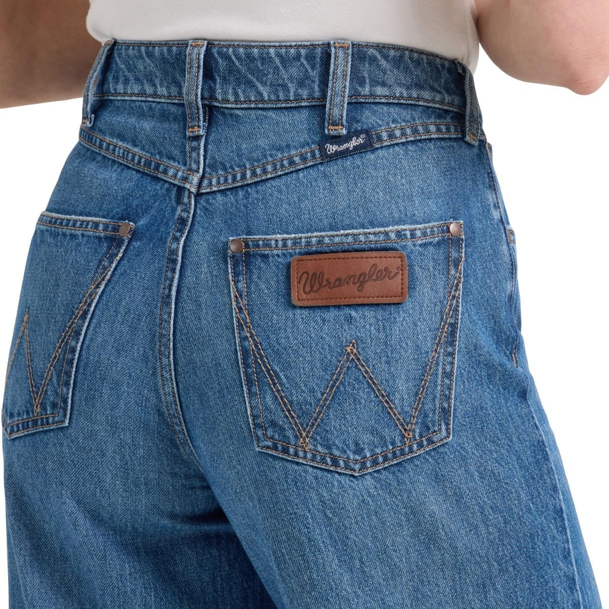 Wrangler Womens Yvette High Rise Wide Leg Jean - Image 3