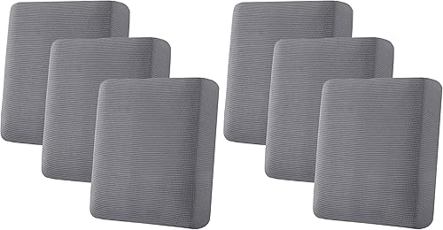 Miniatura 59 de H.VERSAILTEX Fundas de cojín individuales superelásticas para asiento – Juego de fundas de cojín de sofá – Tela de sarga gruesa con textura jacquard
