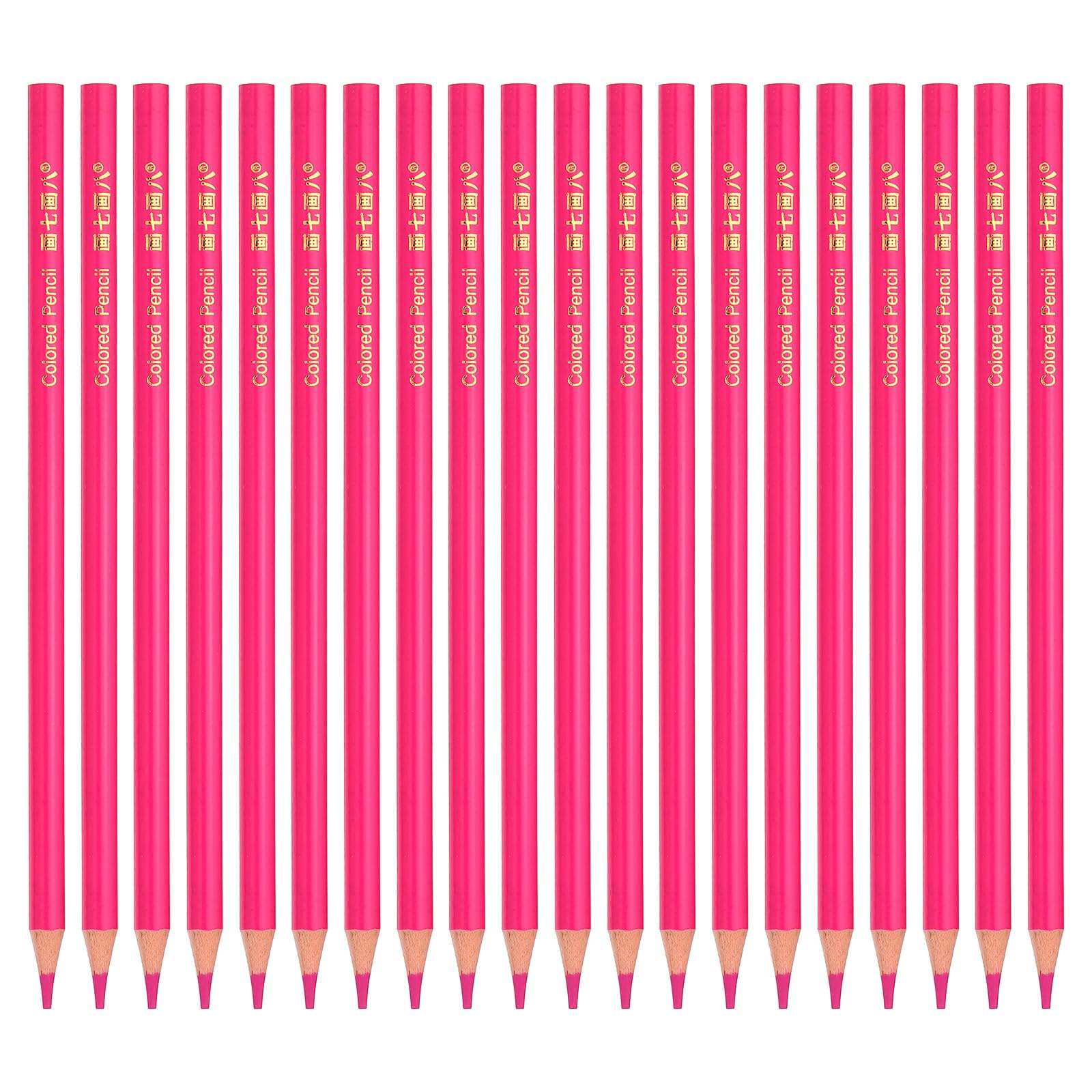 PATIKIL Rose Red Colored Pencils Set,20 Pcs Oil Color Pencils Wooden Coloring Drawing Pencil for Artists Art Painting