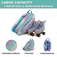 Vista 6 de Bolsa para Patines de Hielo, En Línea, Roller y Quad - Para Niños y Adultos
