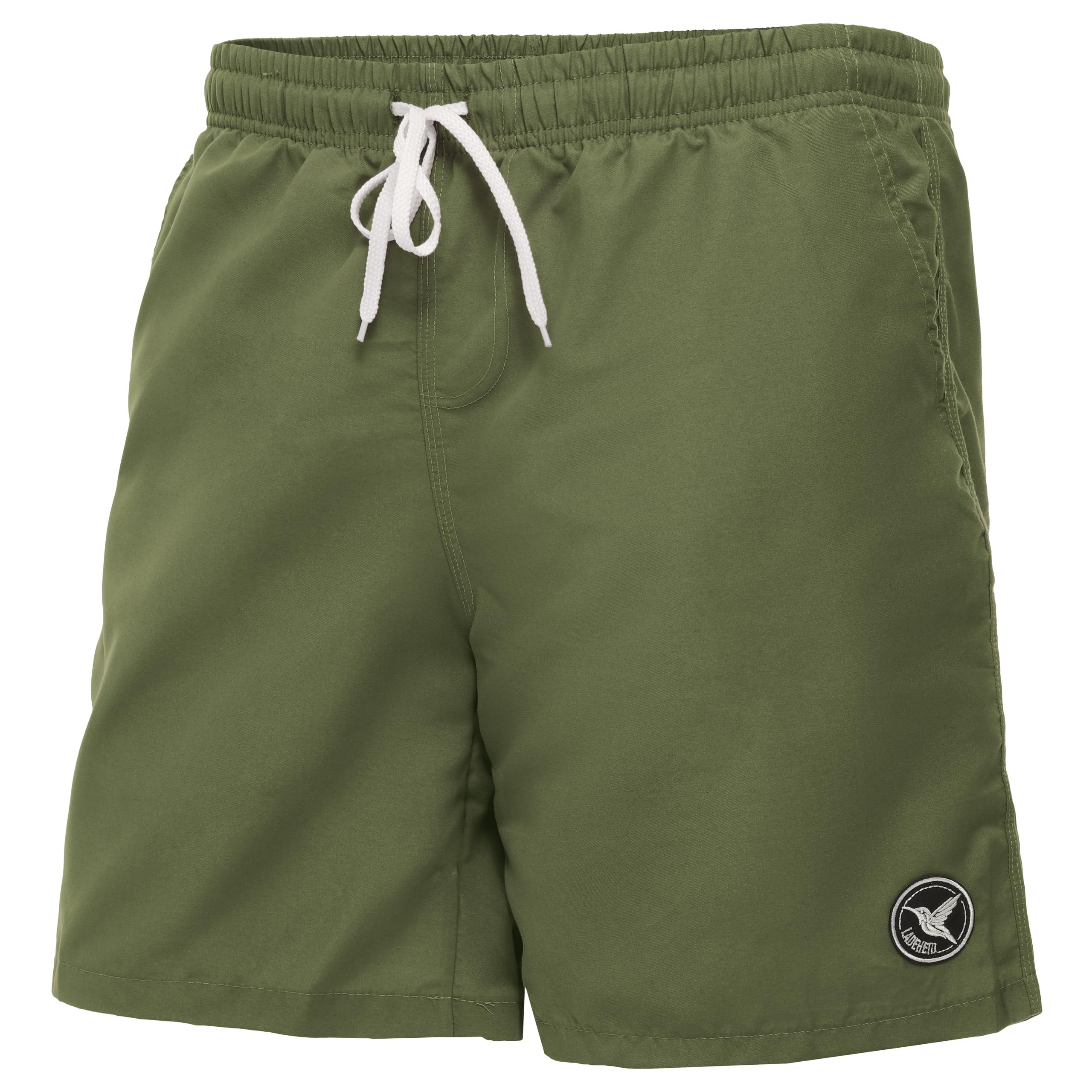 Ladeheid Badehose Herren, Bequeme Lange Badeshorts mit Breitem Gummibund, Kordelzug und Taschen, Schwimmhose Boardshorts – LA40-129