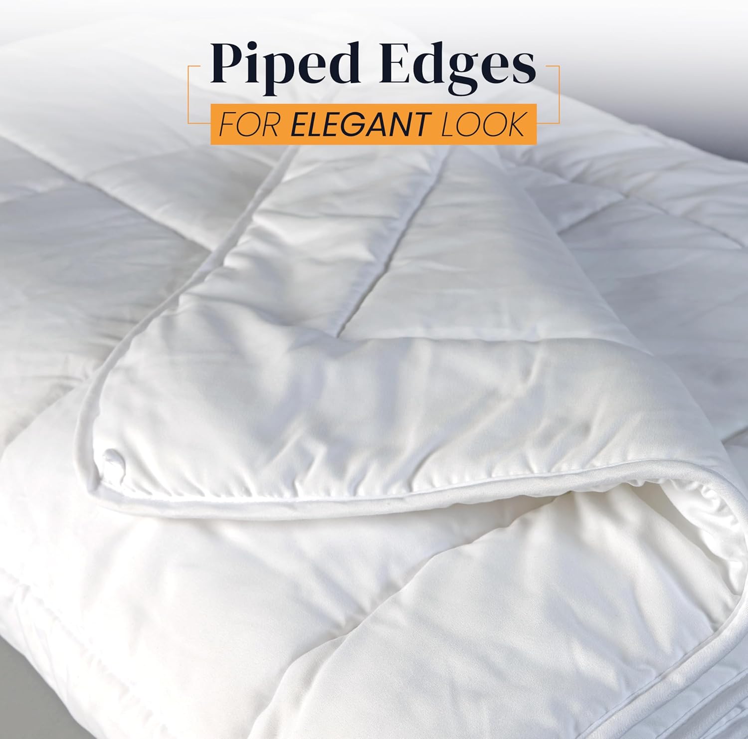 Microfiber Duvet Insert Twin Size 66 x 95 (Pack of 6) - Lightweight All-Season Bed Comforter with Ultra Soft, T-210 Microfiber Shell, 100% Polyester Fill, Hypoallergenic Quilted Bedding