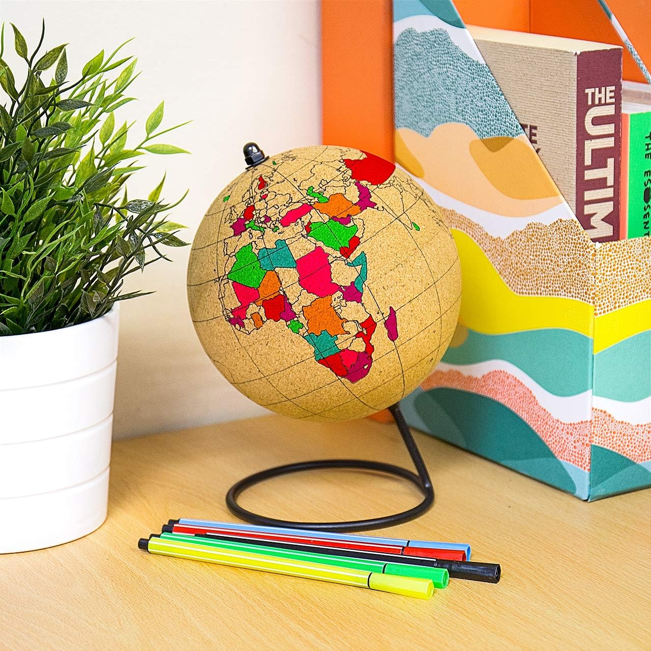 Color in Cork Globe