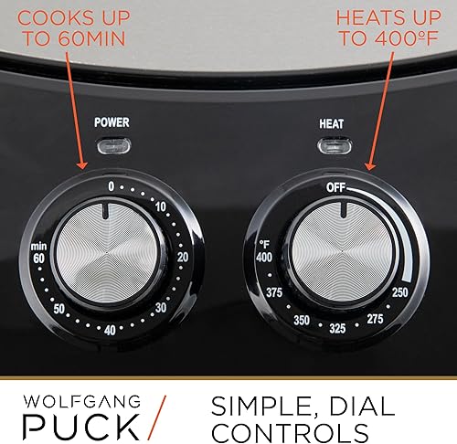 Miniatura 3 de Wolfgang Puck Freidora de aire de acero inoxidable antiadherente de cerámica de 9.7 cuartos de galón (renovada)