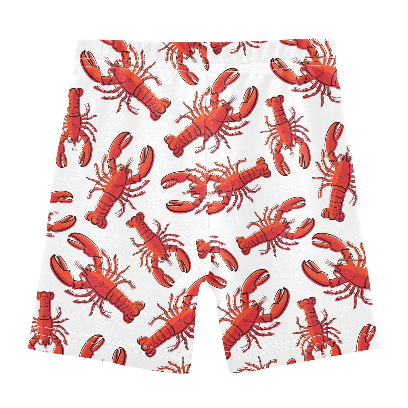 JHKKU Girls Lobsters Shorts Cotton Cartwheel Bike Kids Biker Under Dress Dance Short Girl Clothes 8Y