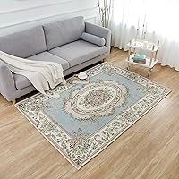 Vista 16 de Ukeler - Alfombra rústica con diseño floral para sala, dormitorio, comedor, Rústico, Rosa (Country Rose)