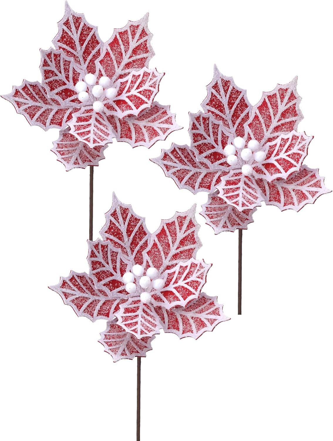 Overstock 24" Gingerbread Poinsettia Stem