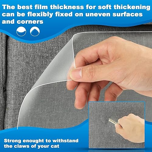 Miniatura 3 de Protector de muebles para gatos, protector de esquina de sofá para gatos, disuasorio de arañazos para muebles, protectores de muebles de arañazos de