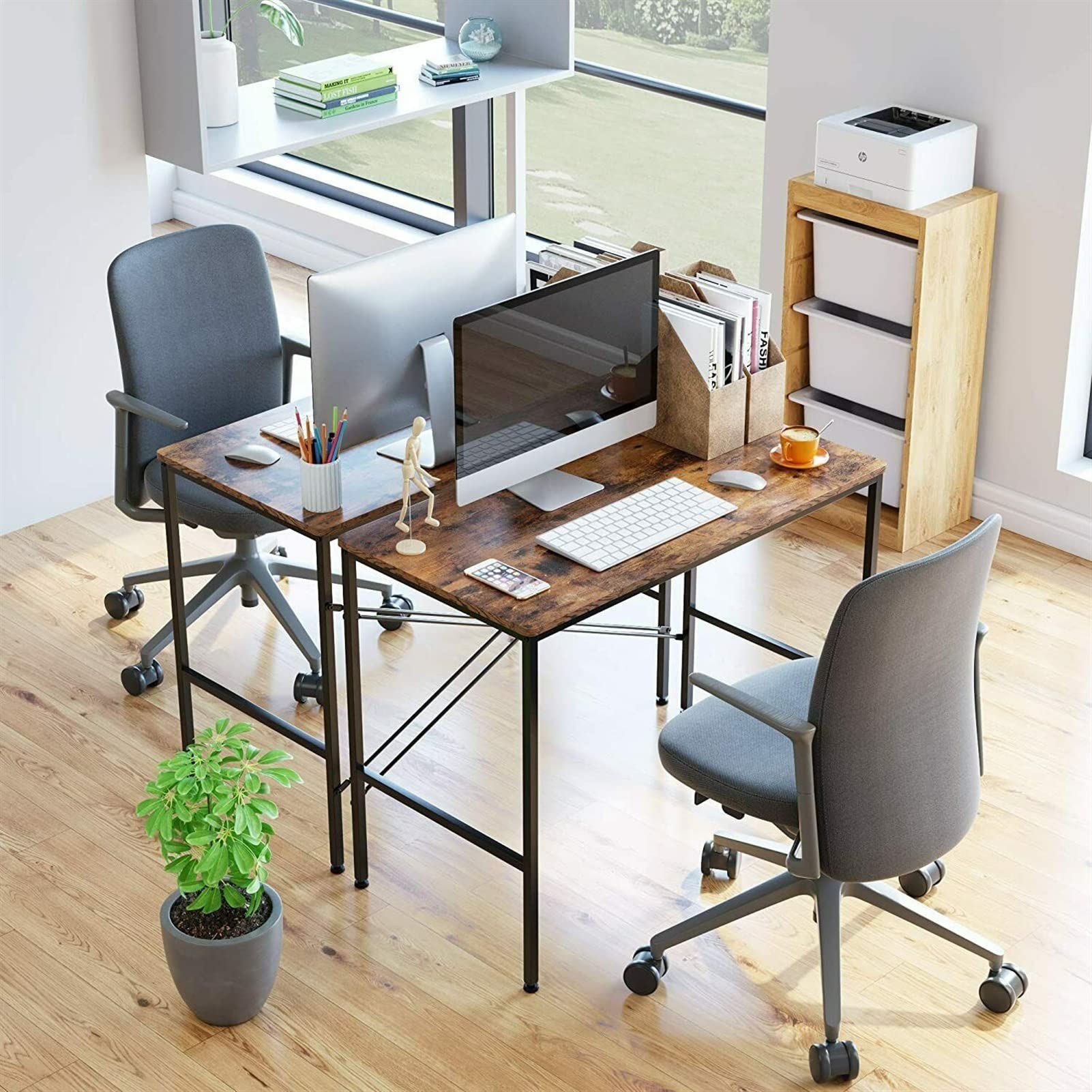 Amazon.co.jp: パソコンデスク ミニマリストライティングデスク多機能