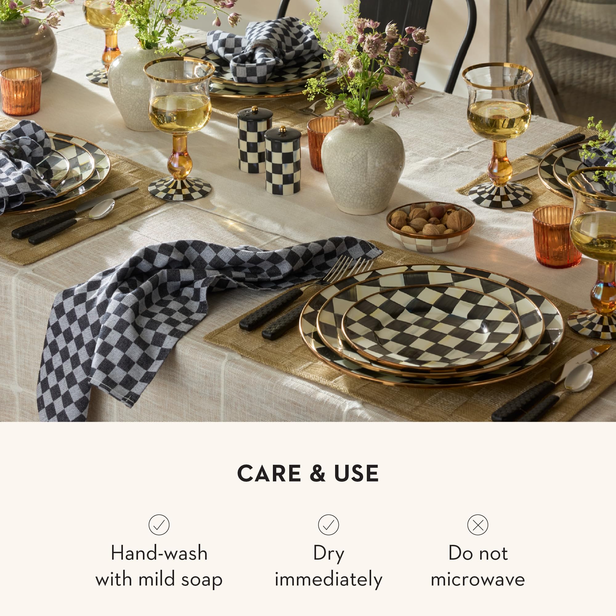 Amazon.com | MACKENZIE-CHILDS Enamel Dinner Plate, Decorative