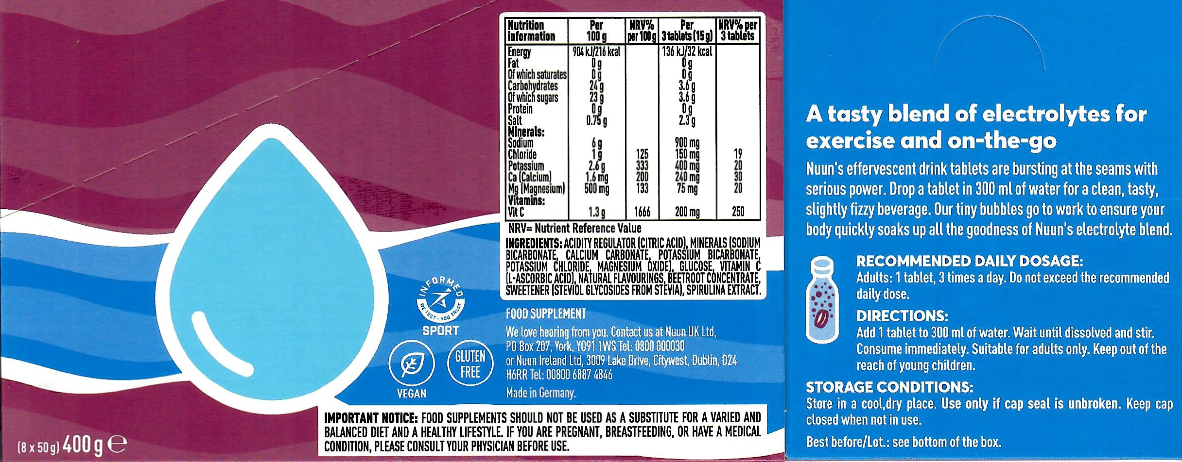 Nuun Sport Electrolyte Tablets - Dissolvable In Water, Variety Pack, 5 Essential - View #11