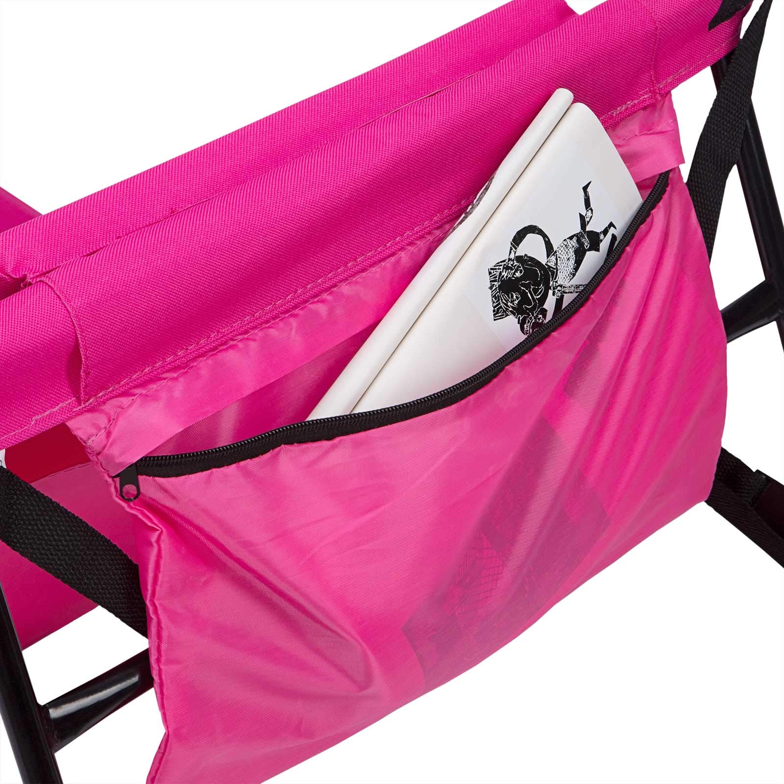 Detex 2er Set Strandmatte mit Rückenlehne Gepolstert Klappbar Sonnenliege Pink