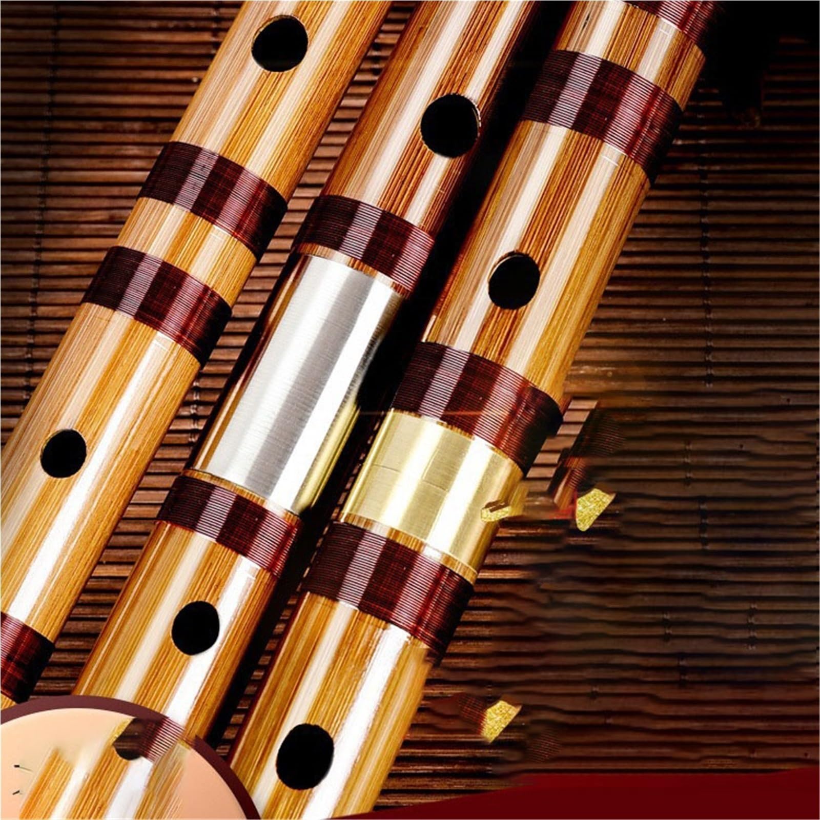 Flauto traverso per principianti di livello professionale accordato in Re di bambù Principianti Bamboo Flute