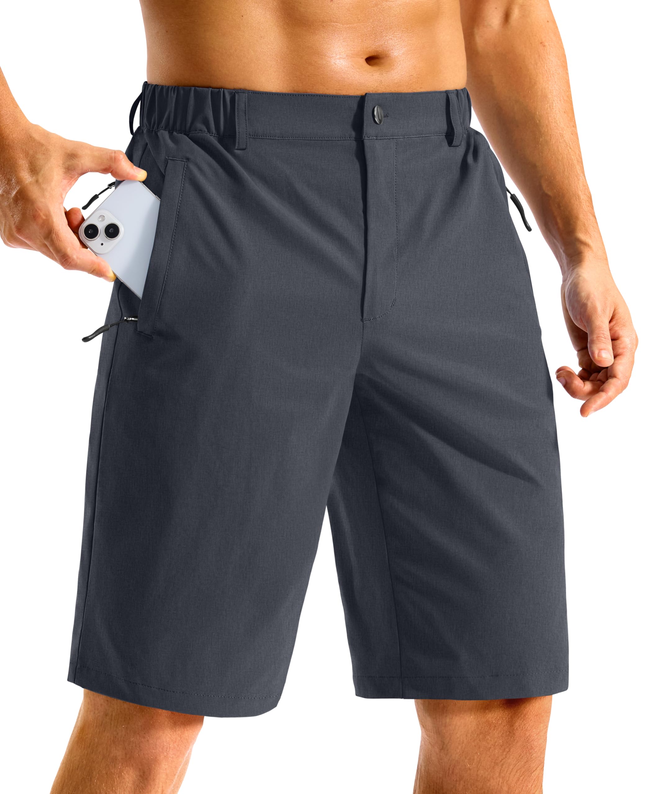 G Gradual Men's Shorts 11" Long Golf Lightweight Knee Length Shorts