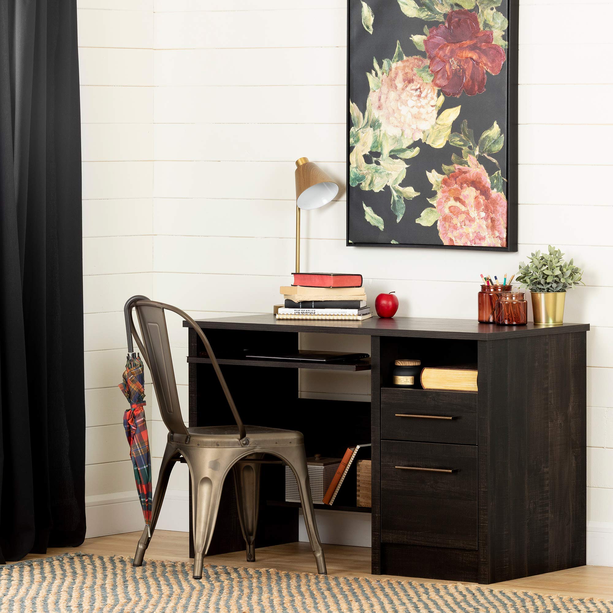 South ShoreGravity Desk-Rubbed Black