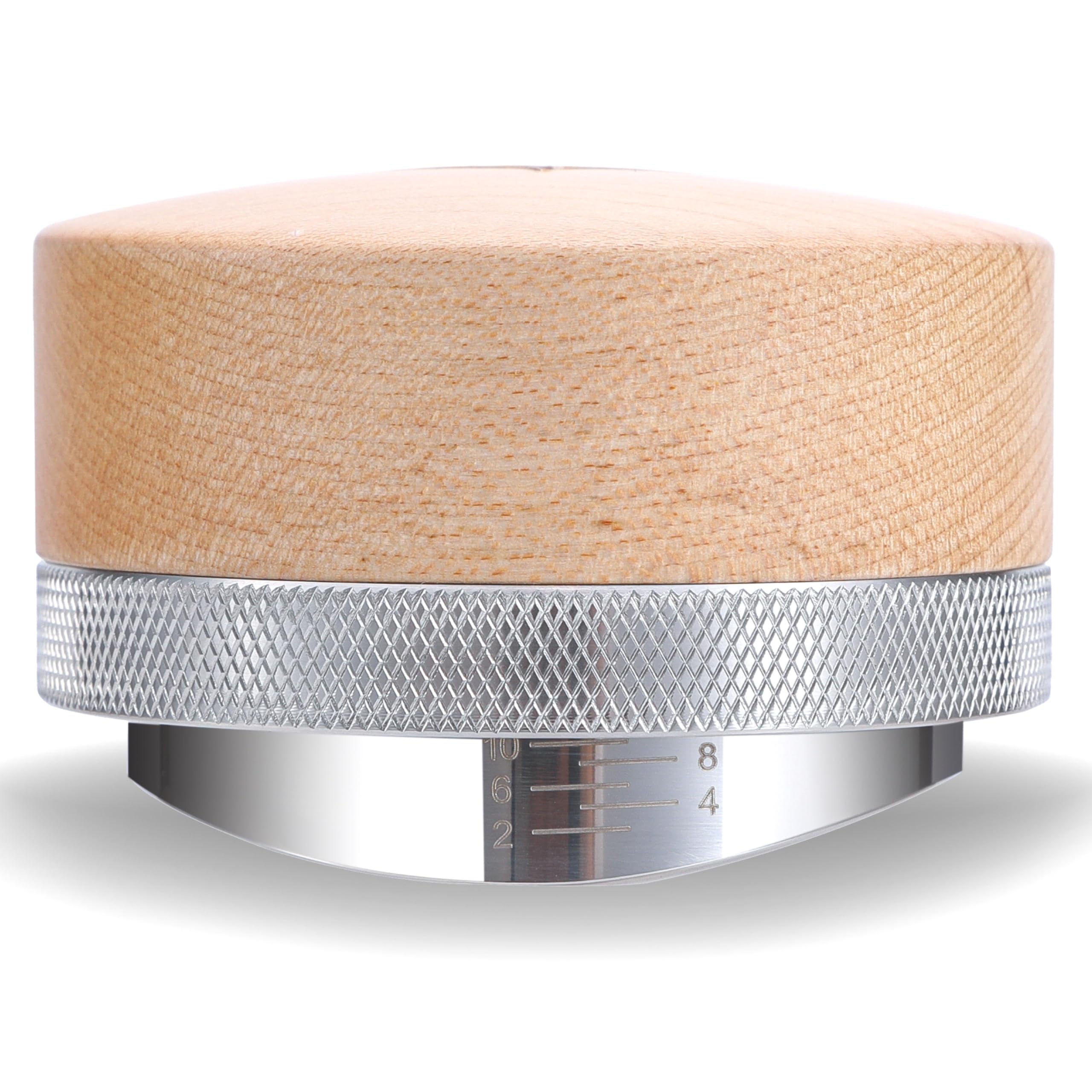 Photo 1 of KNODOS 54mm Espresso Distributor for Breville Portafilters Maple Coffee Leveler Adjustable Depth Stainless Steel Espresso Leveling Tool Premium Espresso Machine Accessories For Coffee Bar