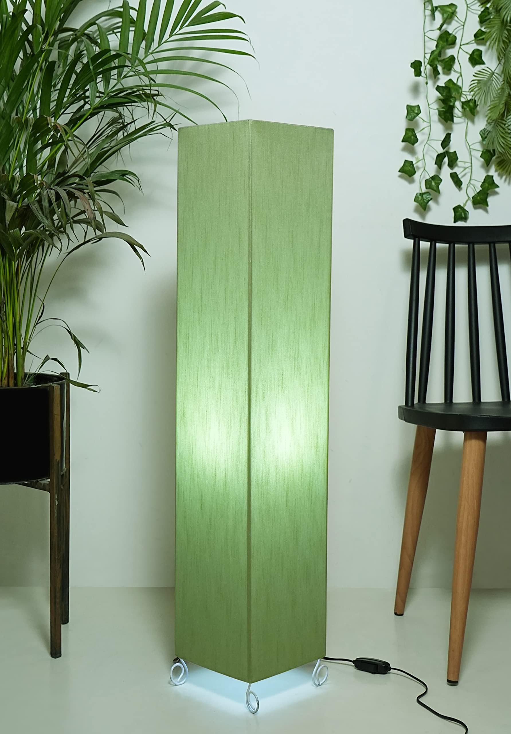 Handicraft Lamp Shade Pendant Lighting | Fabric Shade | Sconce Lighting | Floor Lamp | Steady Lamp | On/Off Switch | Green-image-30
