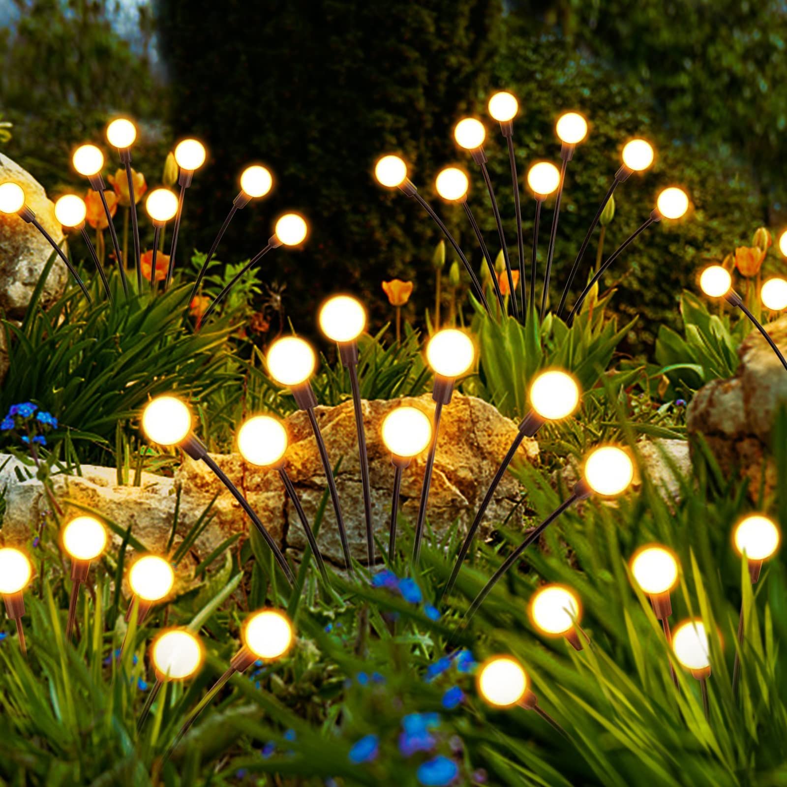 Solar Garden Firefly Lights | Modesdecorative Lights | Outdoor Swaying