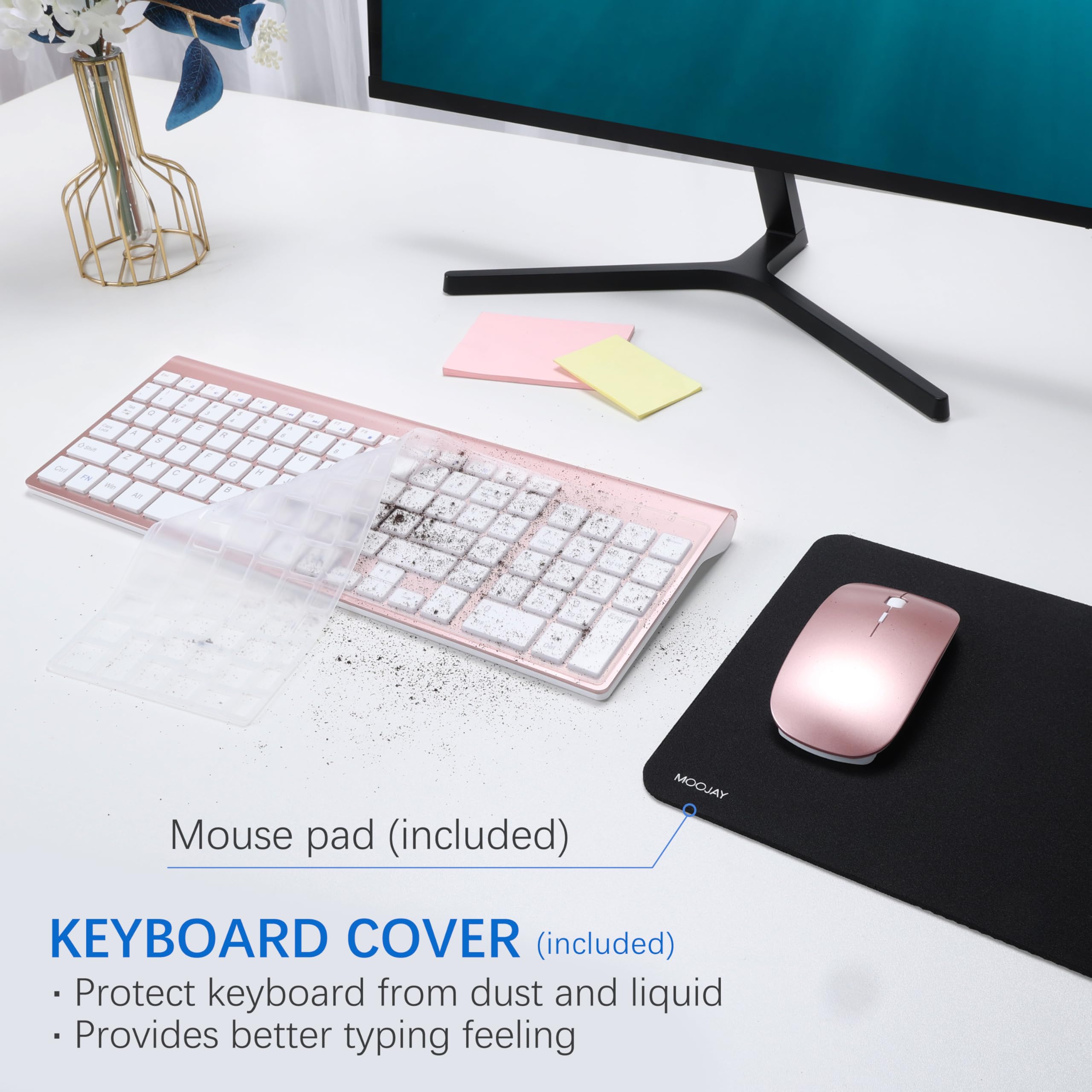 Wireless Keyboard And Mouse With Mouse Pad Ultra Slim Combo - Keystone 4 - View #6