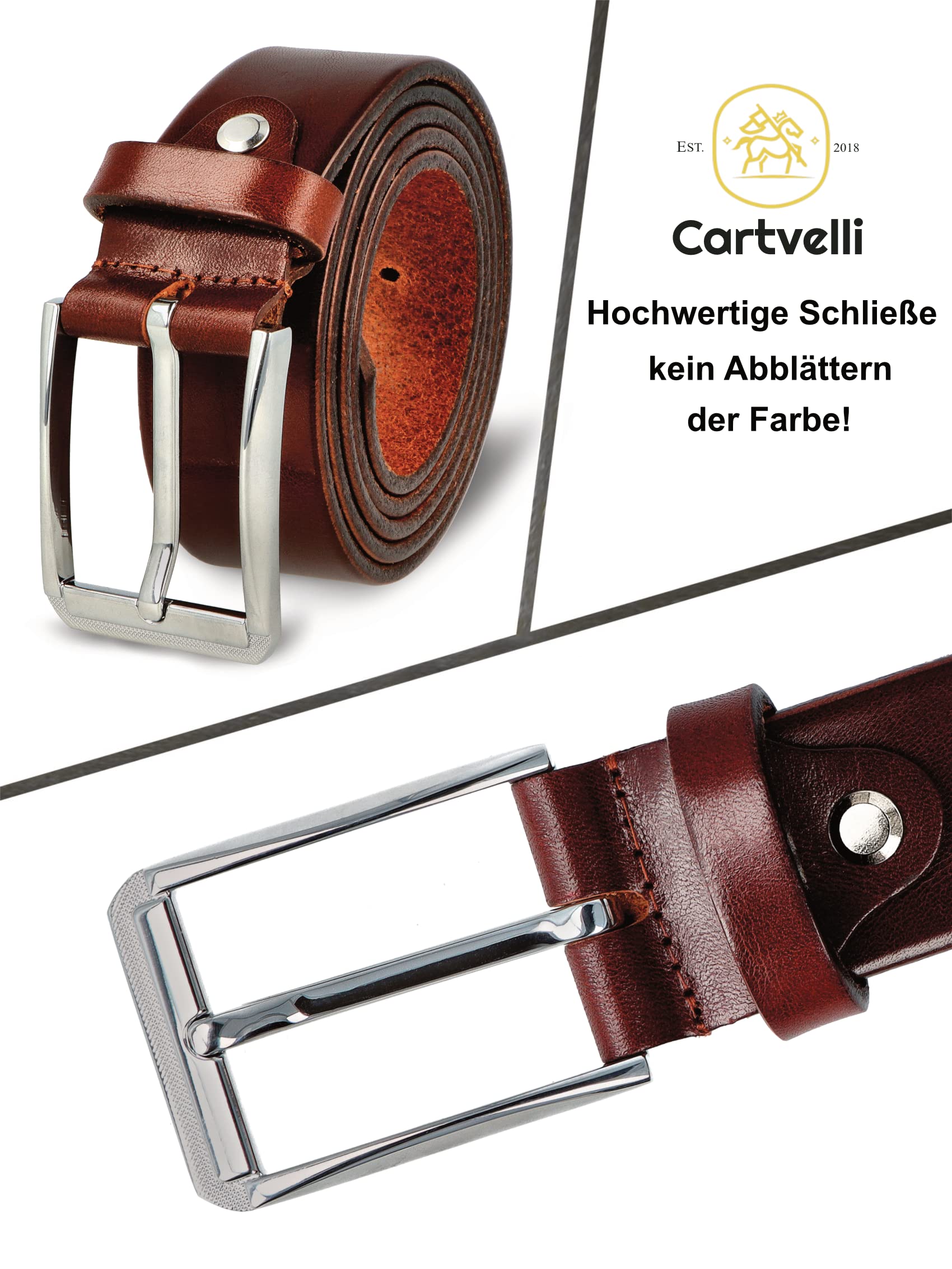 Business Ledergürtel Herren inkl. Geschenkbox Made in Germany - Echt Leder Gürtel Anzug 35mm