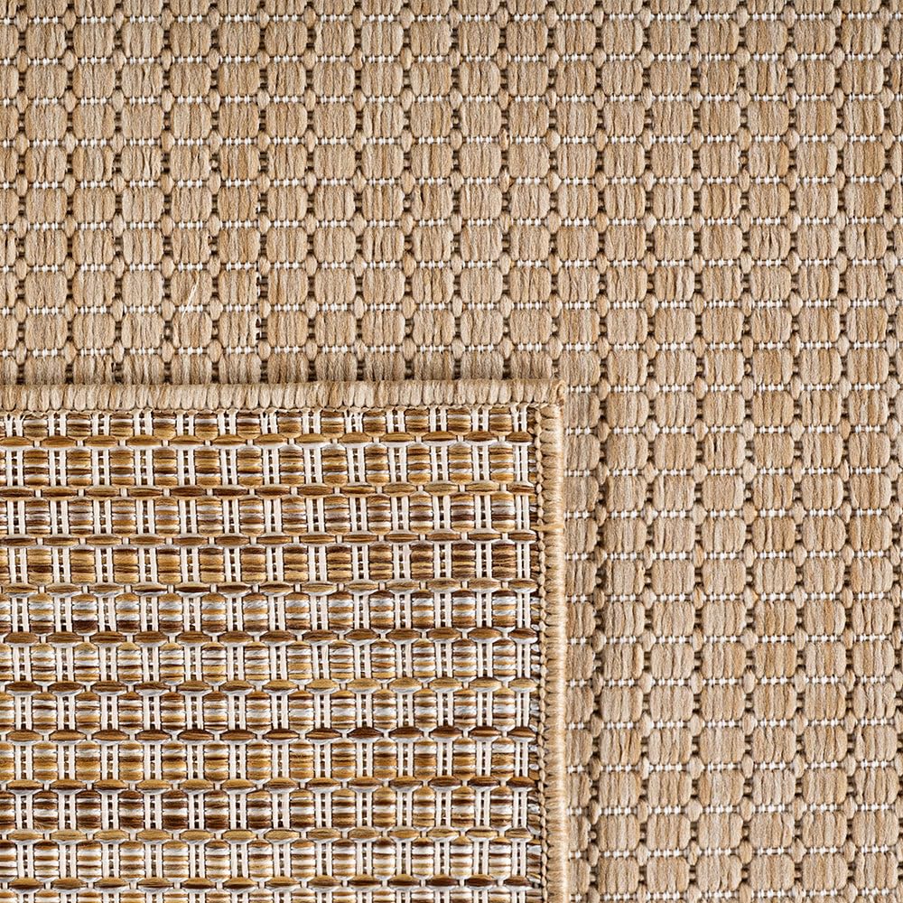 Tapis XL Intérieur Extérieur Aspect Jute Tissé Plat, Résistant et Facile d'Entretien, pour Salon, Chambre, Salle à Manger, Terrasse, Balcon et Jardin, Style Naturel et Moderne (Beige , 240x340 cm)