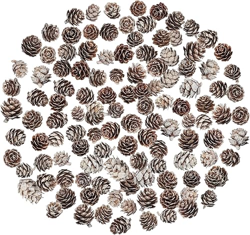 200 piñas de pino naturales de Navidad, minipiñas de pino de Acción de Gracias, adornos de piñas de Navidad a granel para decoración del hogar,