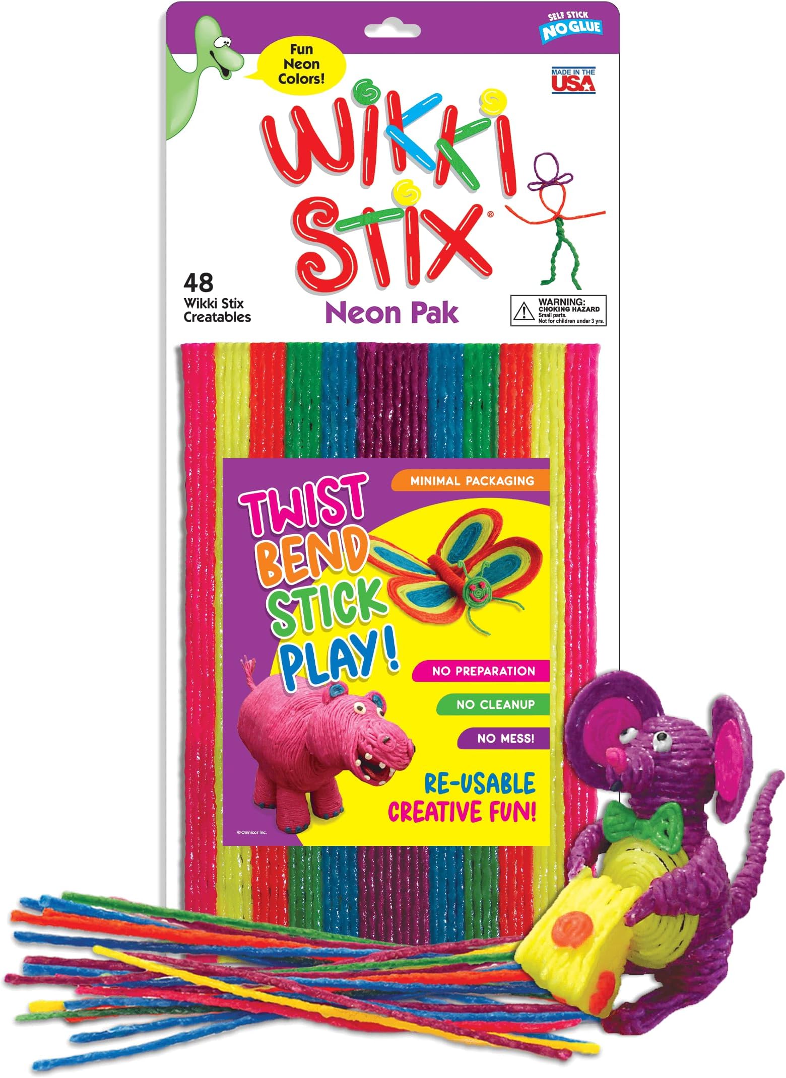 WikkiStix Neon Pak of 48.