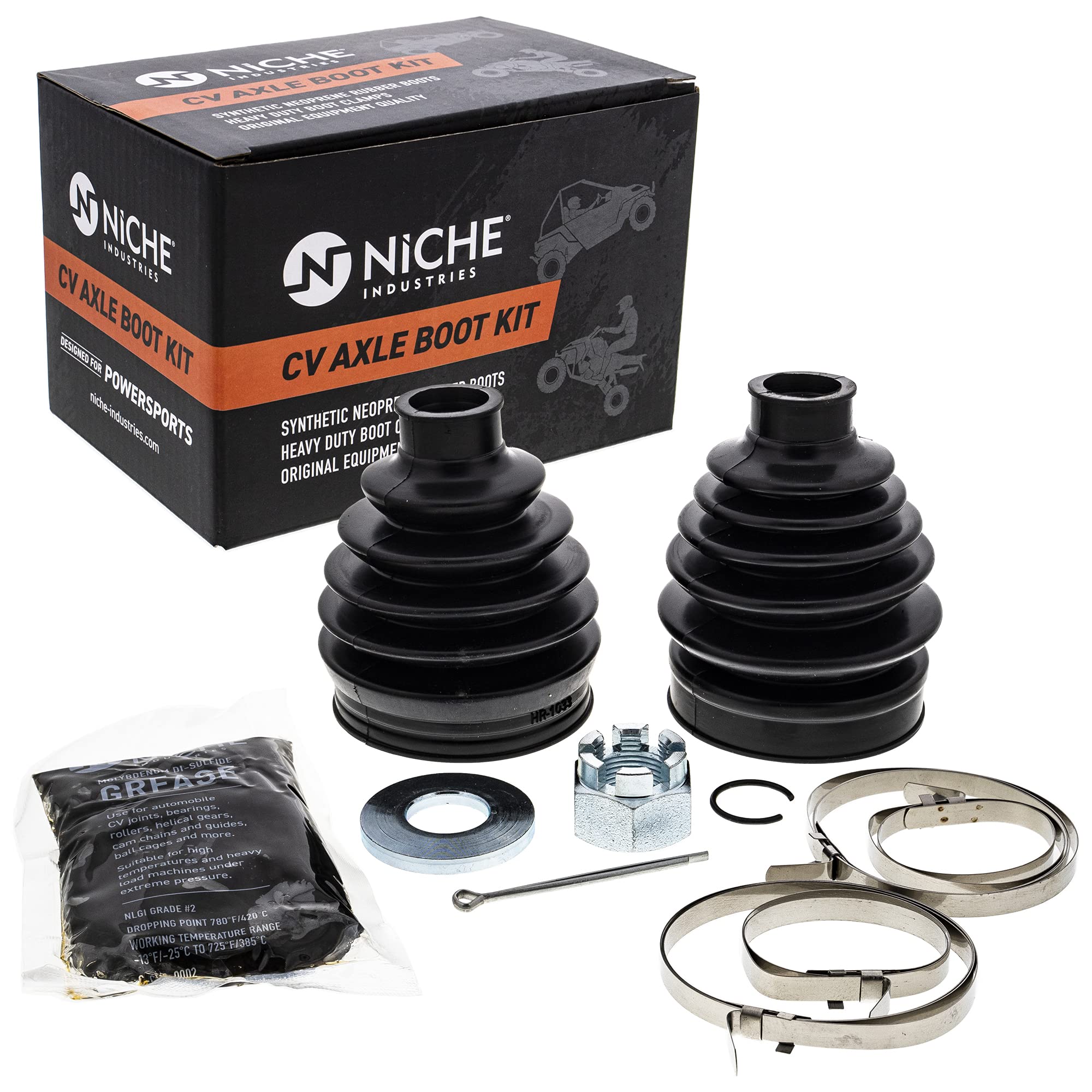 Amazon.com: NICHE Front CV Axle Boot Kit For Can-Am Defender HD8