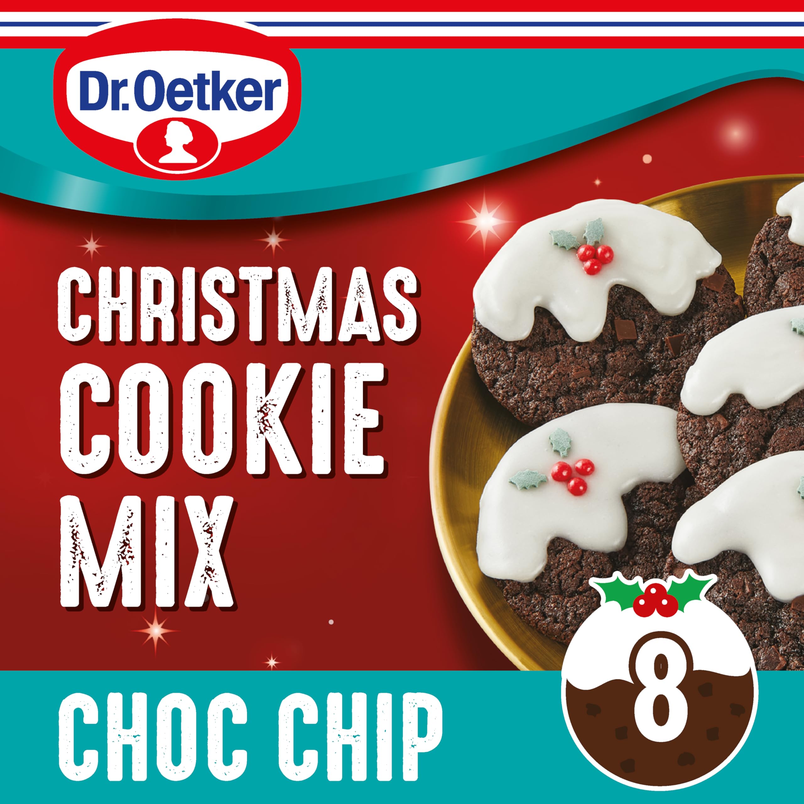 Dr. Oetker Christmas Pudding Chocolate Chip Cookies Baking Mix 230g