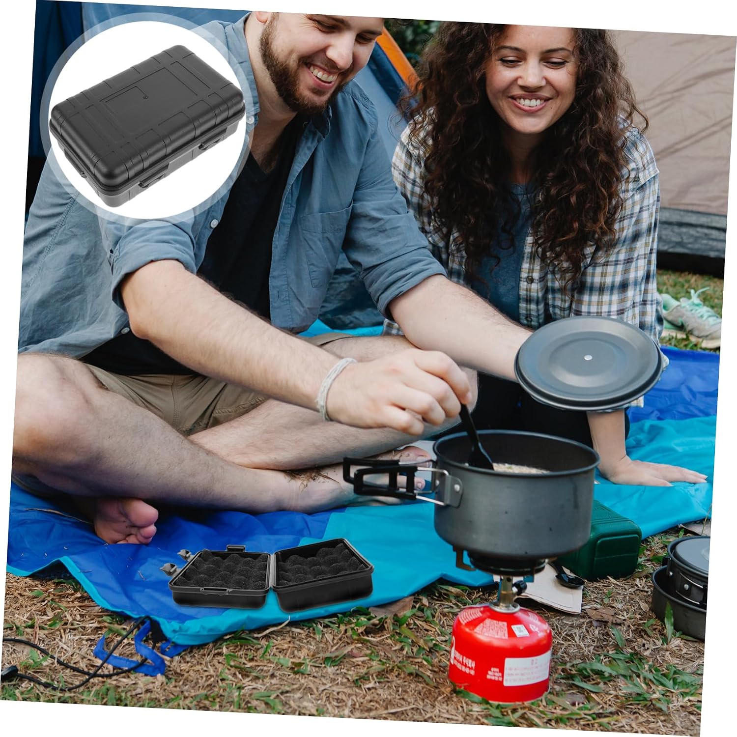 Waterproof Dustproof Storage Box for Outdoor Camping Shockproof Storage Case Airtight Seal
