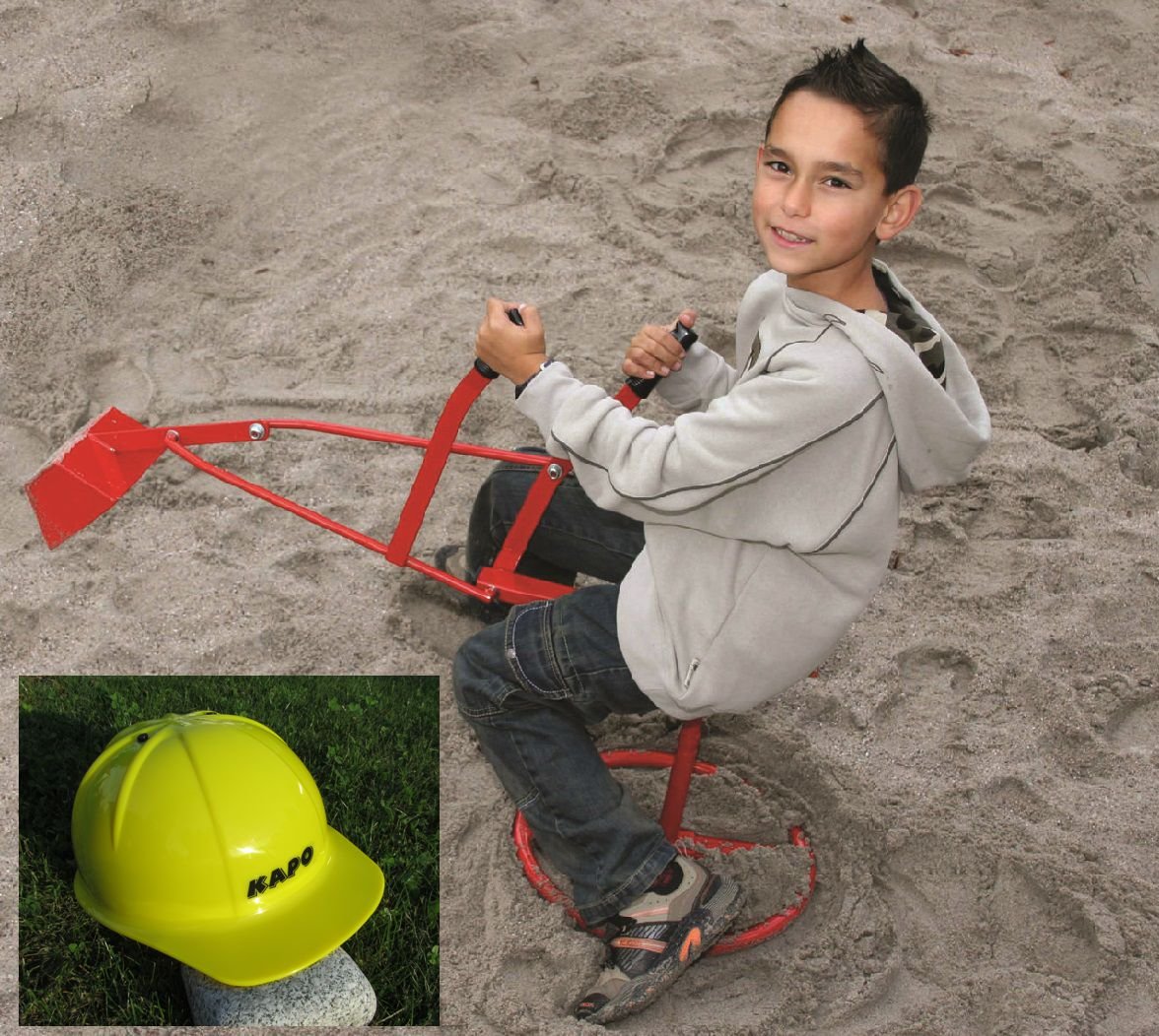 Original Metall Sandbagger & 1 x Bauhelm Gratis Kindergarten Qualiät