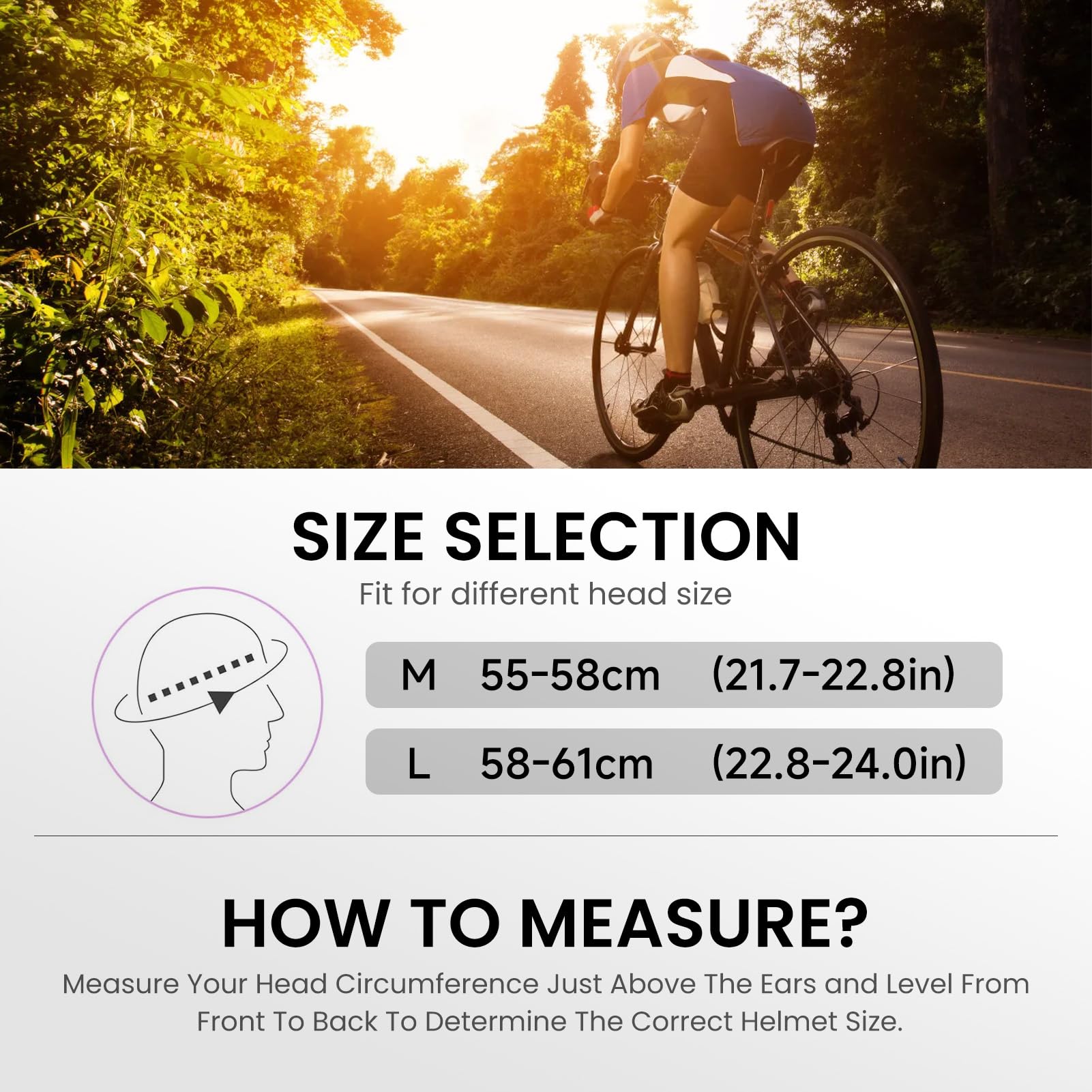BuyWeek Casque de vélo pour Adultes Hommes et Femmes avec Deux doublures intérieures Amovibles Protection de la tête pour Le Cyclisme, Le Skateboard