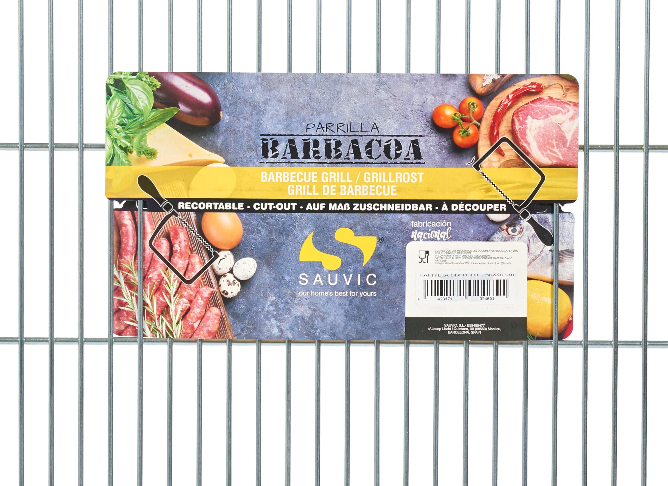 Griglia barbecue zincata 55x40 con piedini