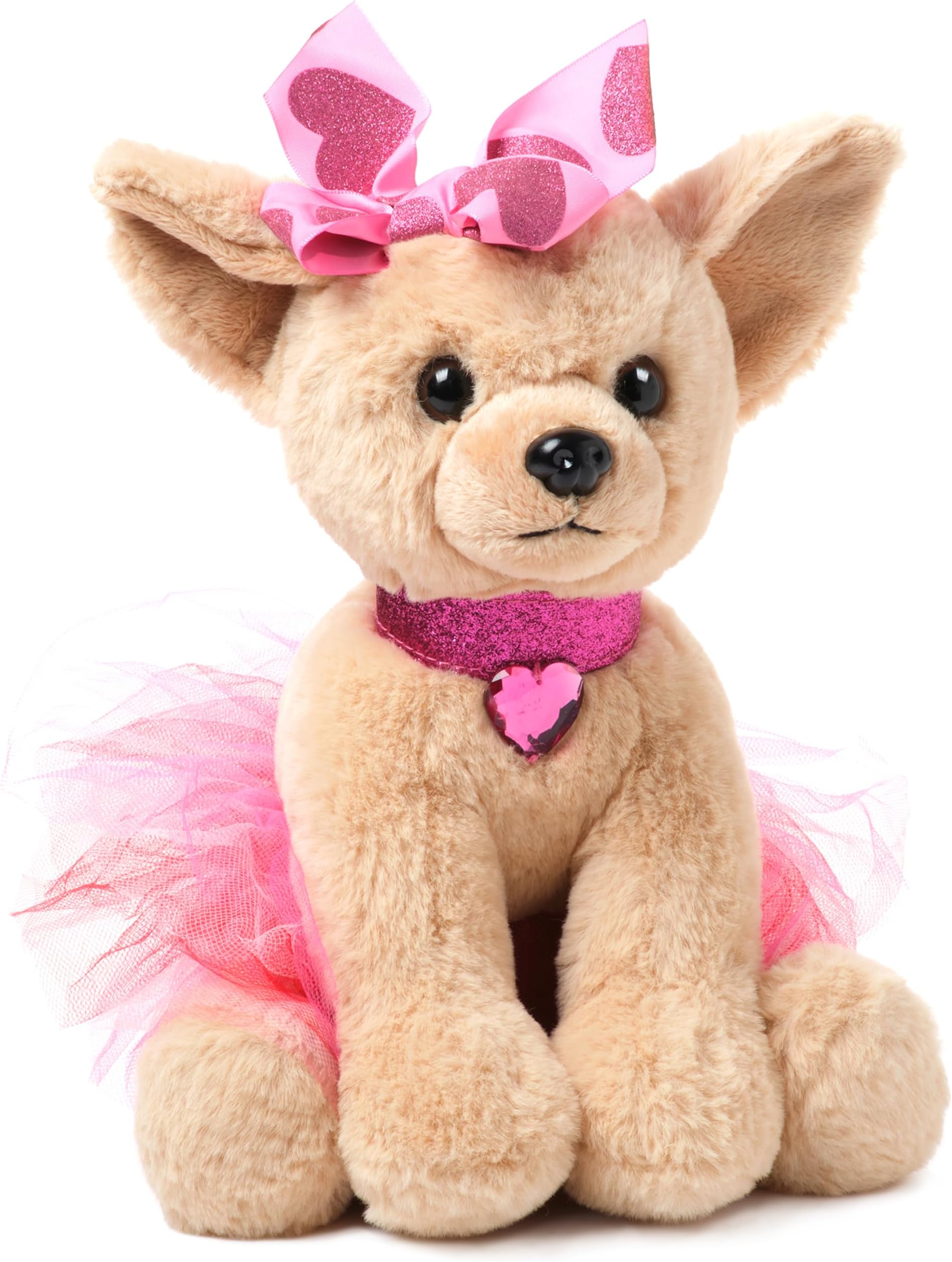 Ballerina Stuffed Animal - Ballet Doll - Dance Recital Gifts for Girls - Dog Chichi - 13"